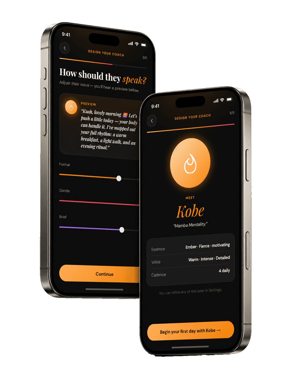 Maza coach builder: design your coach and meet it on your phone